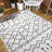 Williar Tribal Bohemian Ivory/Black Indoor/Outdoor Rug-2124806030