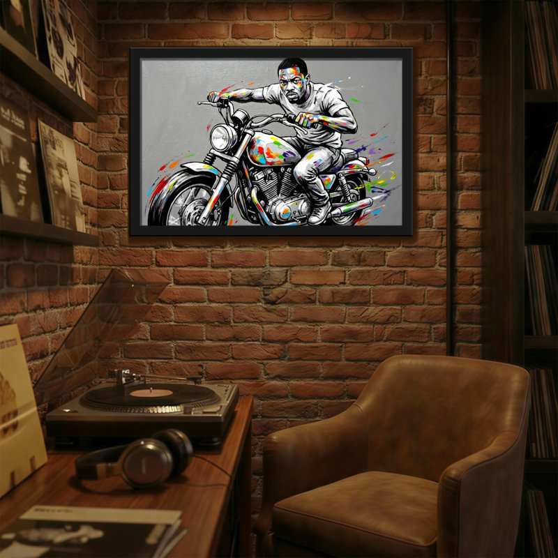 Impression sur toile Fashion Rider, H 12 po x l 18 po