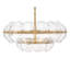 Lillia 9 - Light Steel Dimmable Chandelier