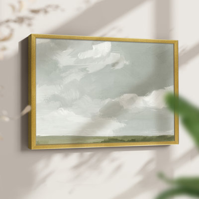 Gris pierre ciel II - impression encadrée - réarmable
