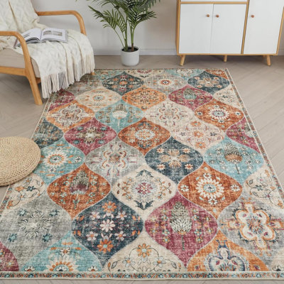Floral 150cm X 150cm Area Rug