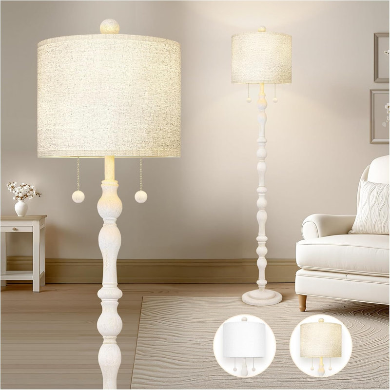 Lampe sur pied 65,5 po Country Vintage