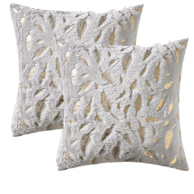  Square Faux Fur Pillow Cover