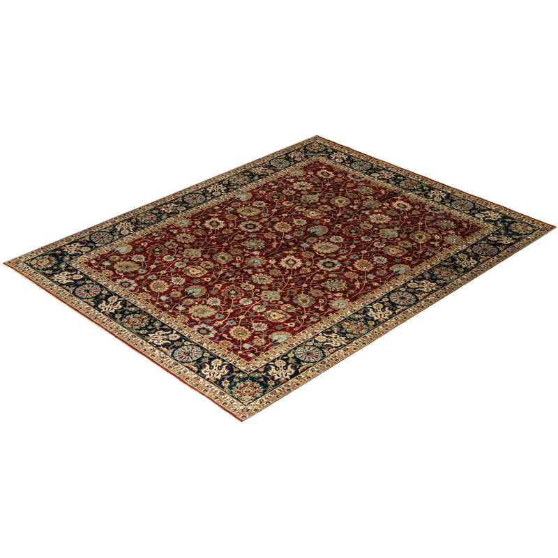 Overdyed One-of-a-Kind 9' 1" X 11' 9" Hand Knotted Area Rug