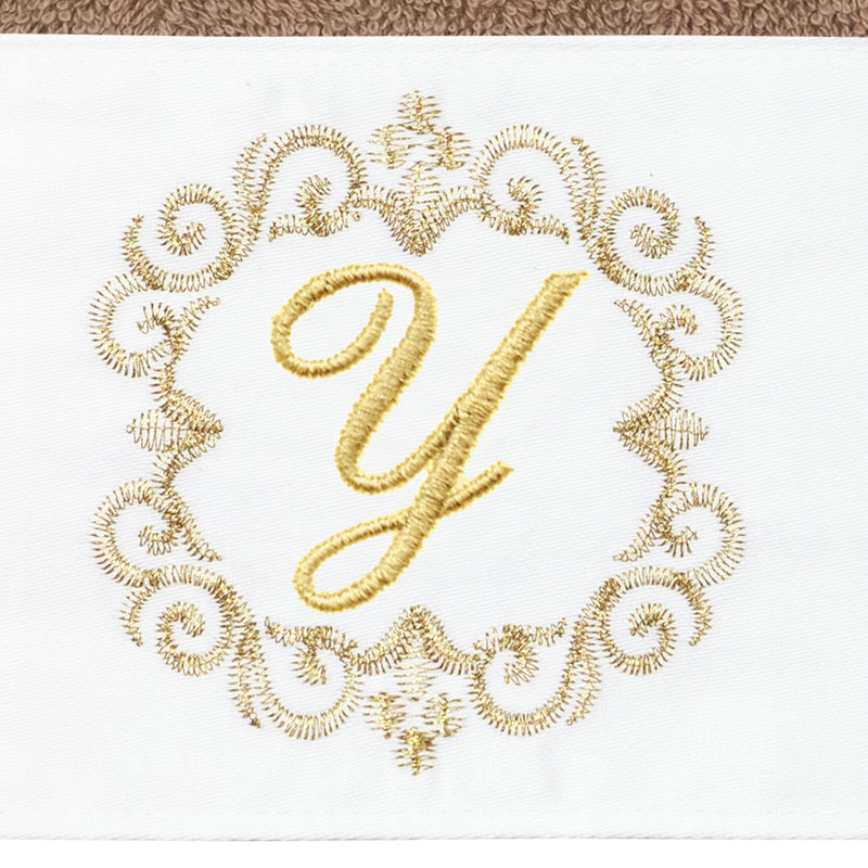 Winston Porter 100% Turkish Cotton Wensel 2PC Embellished Hand Towel Set, Y