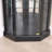 Corner Curio Cabinet with Light and Adjustable Shelves-1604443194