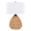 Lampe de table contemporaine en rotin
