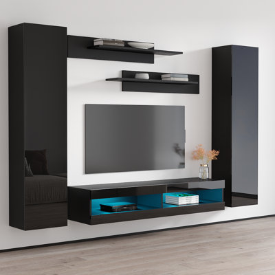 FLYAB1 Floating Entertainment Center for TVs up to 70 -  Orren Ellis, 589265EAA35C48D6BB2503DF38CA835A