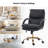 Pell Swivel Tilting Leather Upholstered Office Chair with Adjustable Height-296613961