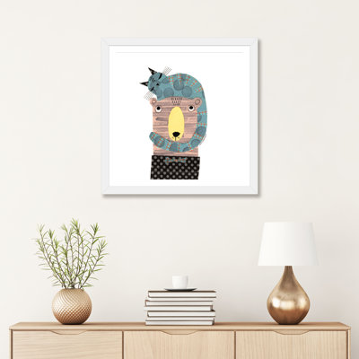 " Cat On Bear Head " by Terry Runyan