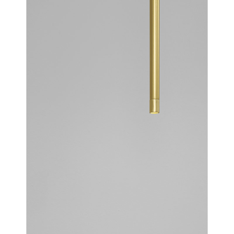 1 - Light LED Teardrop Pendant, Gold