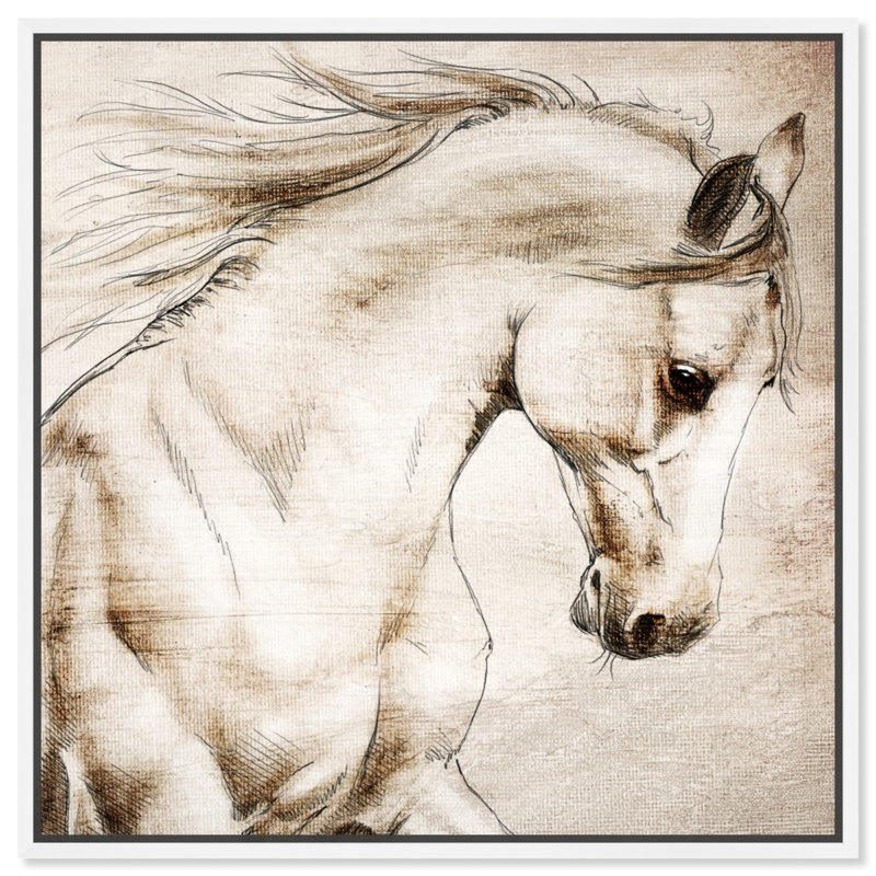 « bree », reproduction d’impression, H 40 po x l 40 po, Cadre blanc