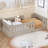 Wood Floor Bed with Semi-Enclosed Guardrails-104848484-121685291