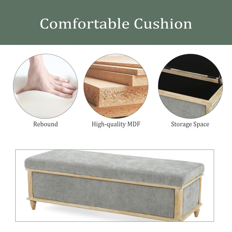 STORAGE Bench, Gray