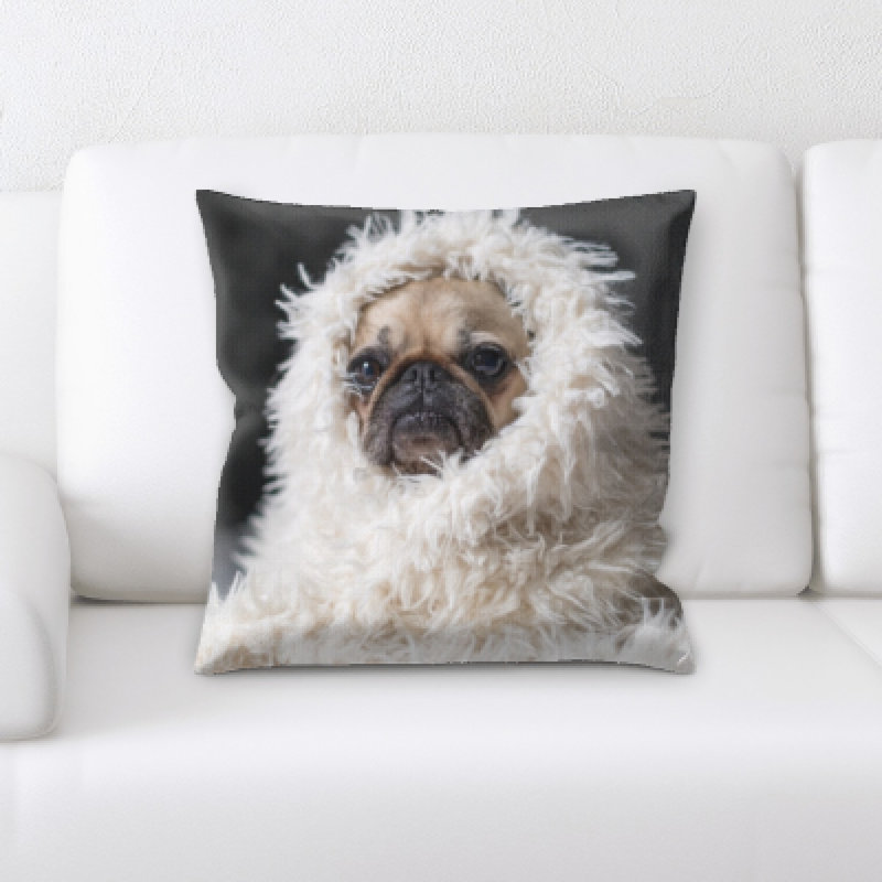 Microsuede Reversible Throw Pillow