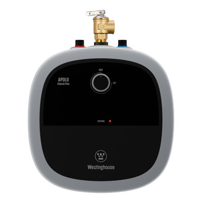 Mini chauffe-eau électrique, réservoir d'eau chaude instantanée de 2,5 gallons, 120 V 12 A, 1440 W, sous le lavabo, fixé au mur ou au sol, petit et facile à installer