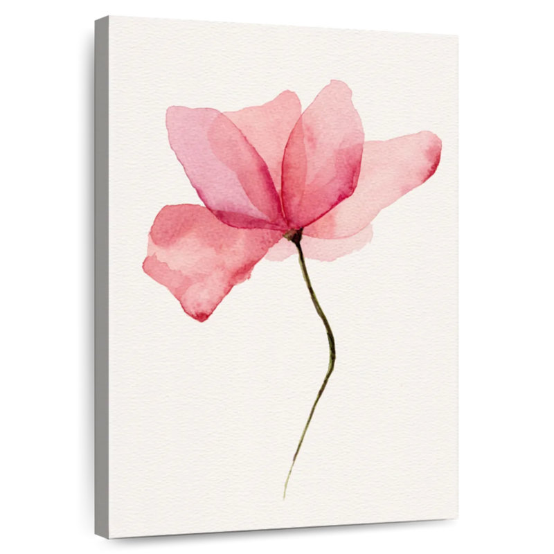 Harnek Translucent Pink Flower, 36" H x 24" W