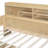 Wooden Twin Size Daybed with Storage Shelves, Multi-functional Bed with Two Storage Drawers-1625867470