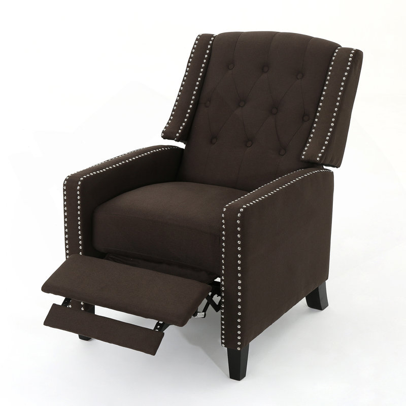 Chaise à dossier en tissu Classic Coffee