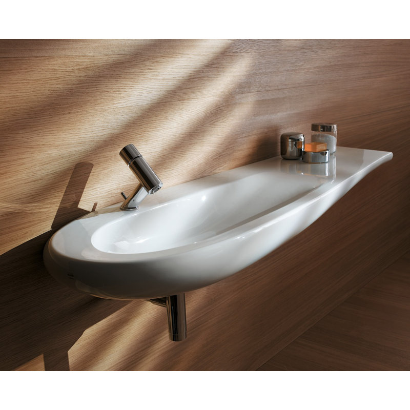 Ilbagnoalessi One Bathroom Sink, Single, 6.5" H x 19.69" W x 47.25" L, Right