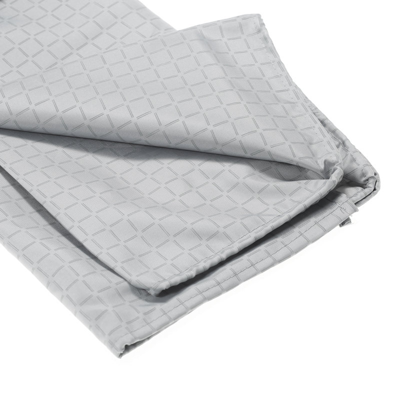 Gingham Shower Curtain with Hooks Included