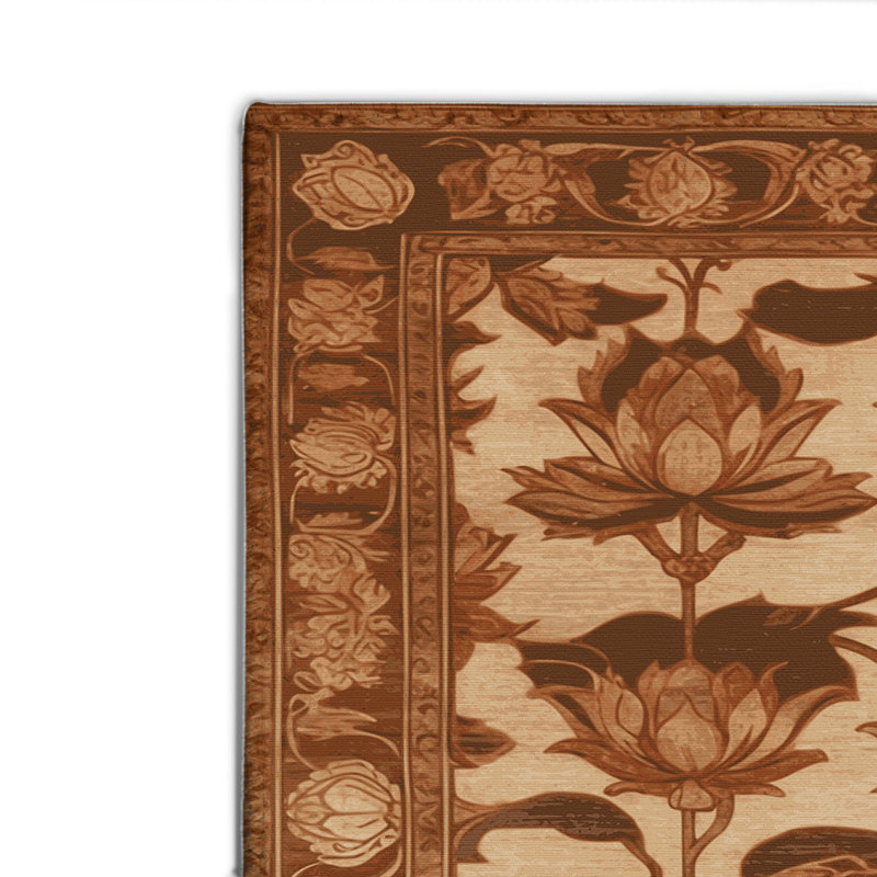 Tapis d'intérieur et d'extérieur brun Persian, Rectangulaire 2 pi x 3 pi