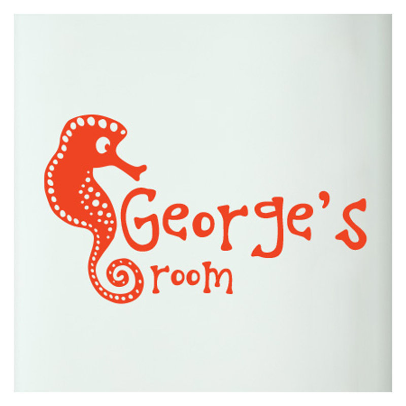 Nautical & Beach Wall Decal, Orange