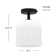 Parkmont Plug & Play 1-Light Semi Flush Mount in Transitional and Modern Style-11.33 Inches Tall and 8.8 Inches Wide