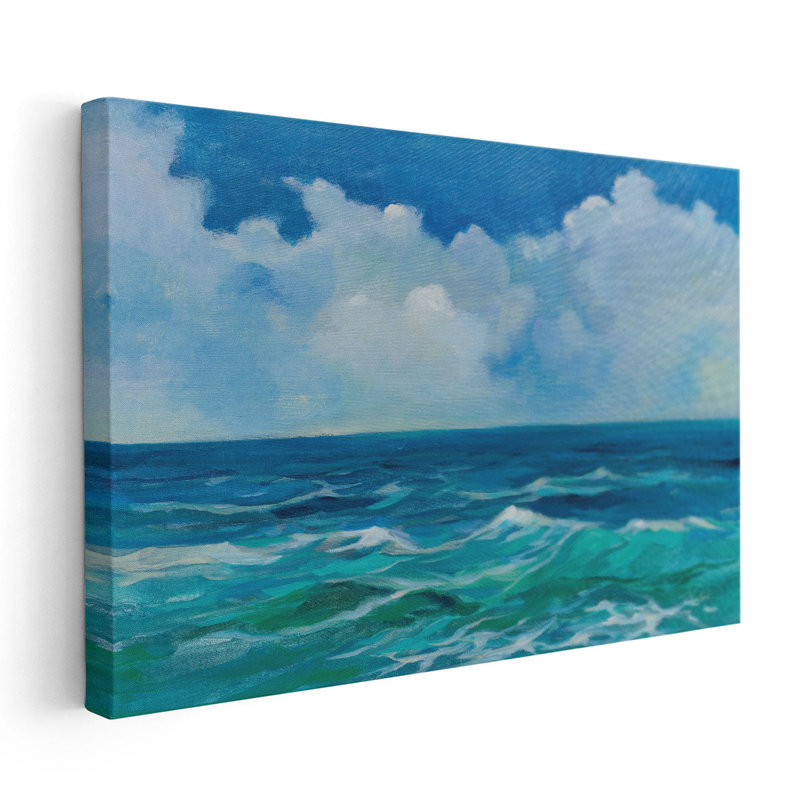 Emerald Wave - reproduction d'art sur toile, H 20 po x l 30 po
