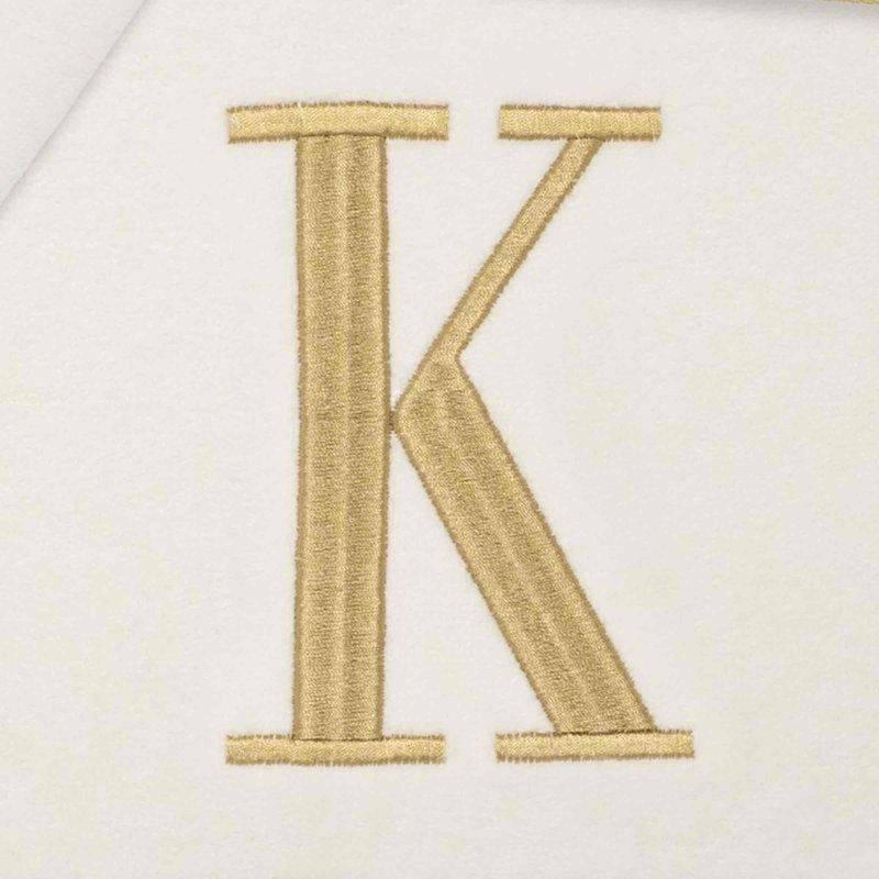 GRY/IVR Monogram Towel Set, 3 Piece Towel Set, Ivory