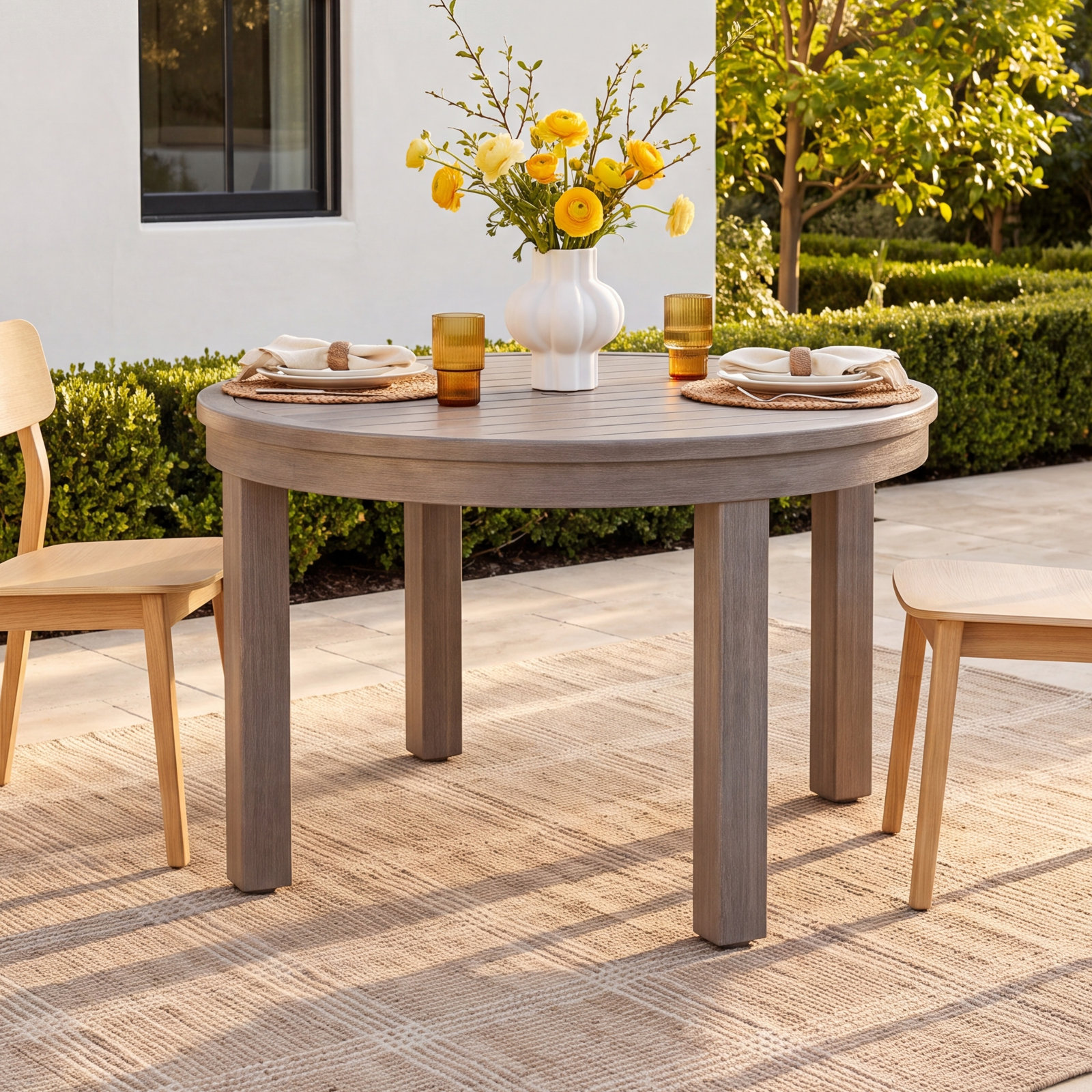 Laguna 50'' Aluminum Outdoor Dining Table