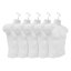Ensemble de 5 torse de mannequin mâle 23,2 po avec crochets de suspension, dos creux blanc