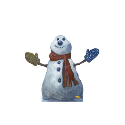 Personnage en carton de bonhomme de neige polaire Express