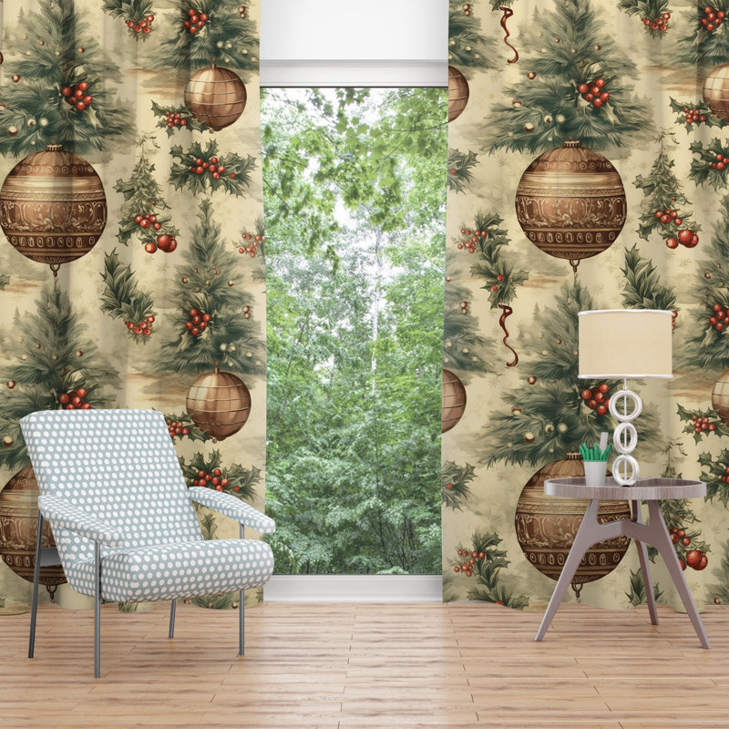 Janon Room Darkening Curtain Pair, 40" W x 52" L