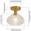 Plafonnier semi-encastré en verre 7,99 po-1518780224