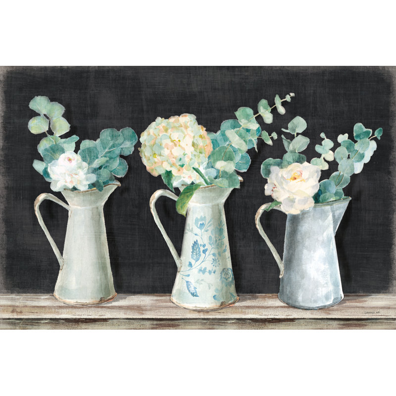 Farmhouse Bouquets by Danhui Nai - Wrapped Canvas Painting, 61cm H x 91cm W