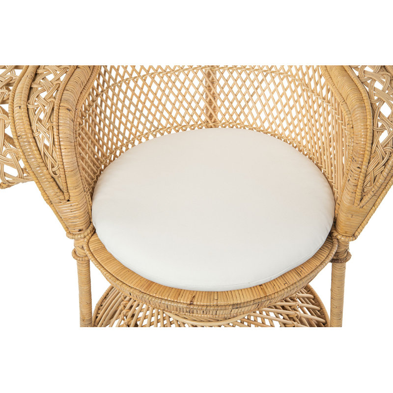Grand fauteuil Supreme en rotin, naturel