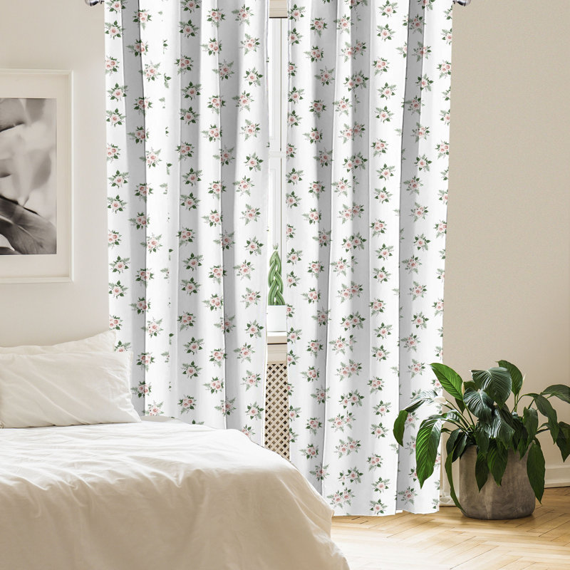 Rideaux 4 panneaux East Urban Home