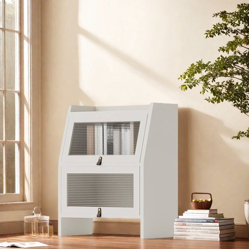 Bibliothèque durable et de haute qualité, (2 tablettes) H 31,2 po x l 25,5 po x P 11,8 po, Blanc