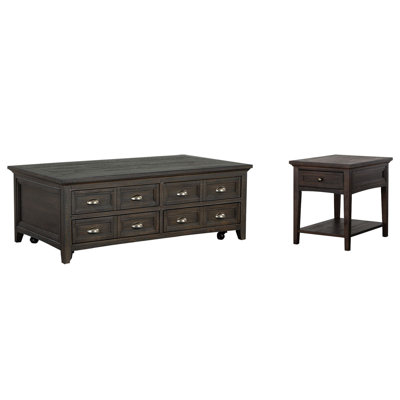 Fontenot Lift Top Storage Cocktail Table With End Table