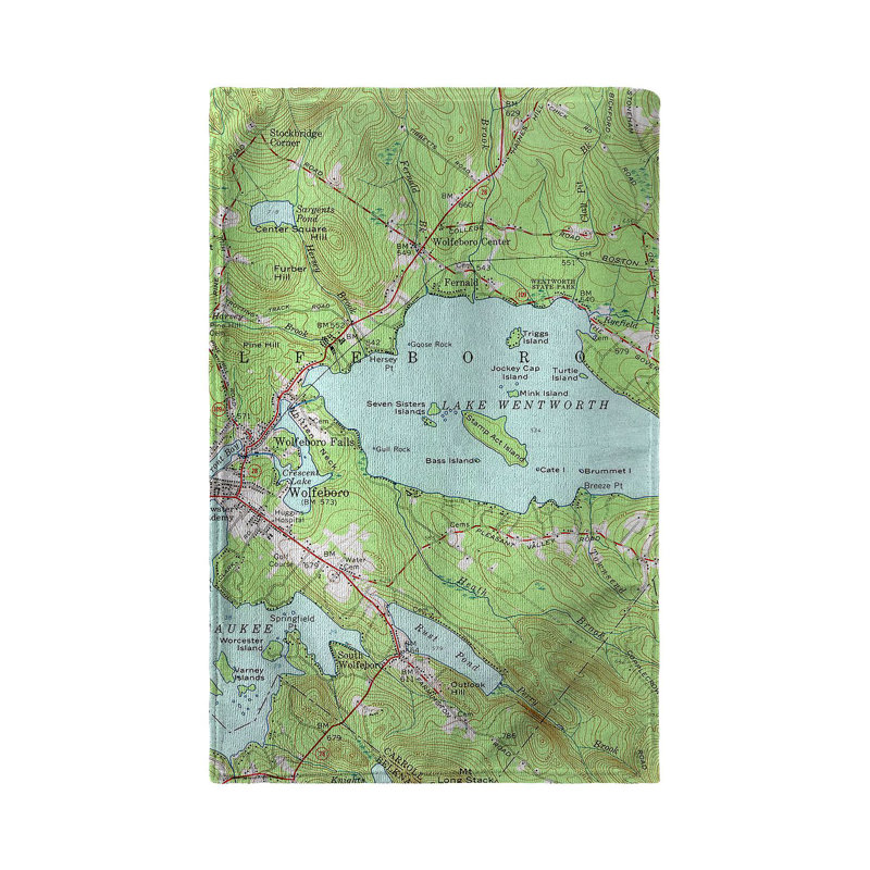 Serviette en thé wentworth, carte nh nautique