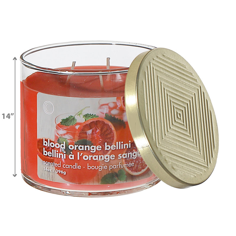 Ensemble de 2 bougies 14 oz 3 Wick Jar