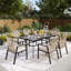 Ensemble repas pour 6 personnes Kerrie, ensemble repas en osier avec coussin