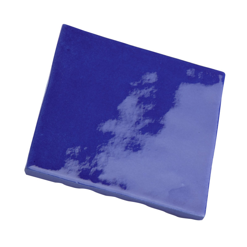 Viva Antic Handmade 4" x 4" Ceramic Tile, Blue