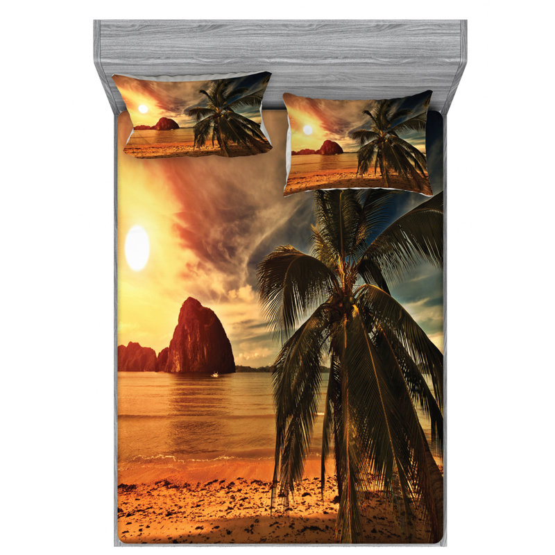 Microfiber Sheet Set, Full Sheet Set with Fitted Sheet