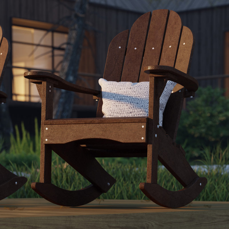 Chaise berçante classique Adirondack, Brun Tudor
