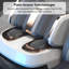 Fauteuil de massage électrique multifonctionnel gris Premium Premium avec fonction chauffante
