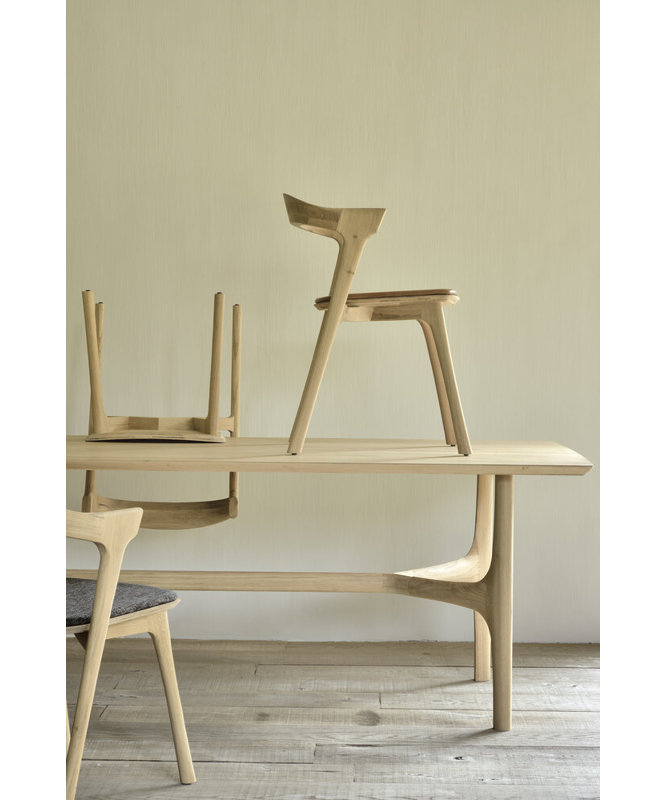 Bok Solid Wood Dining Chair, Natural Oak