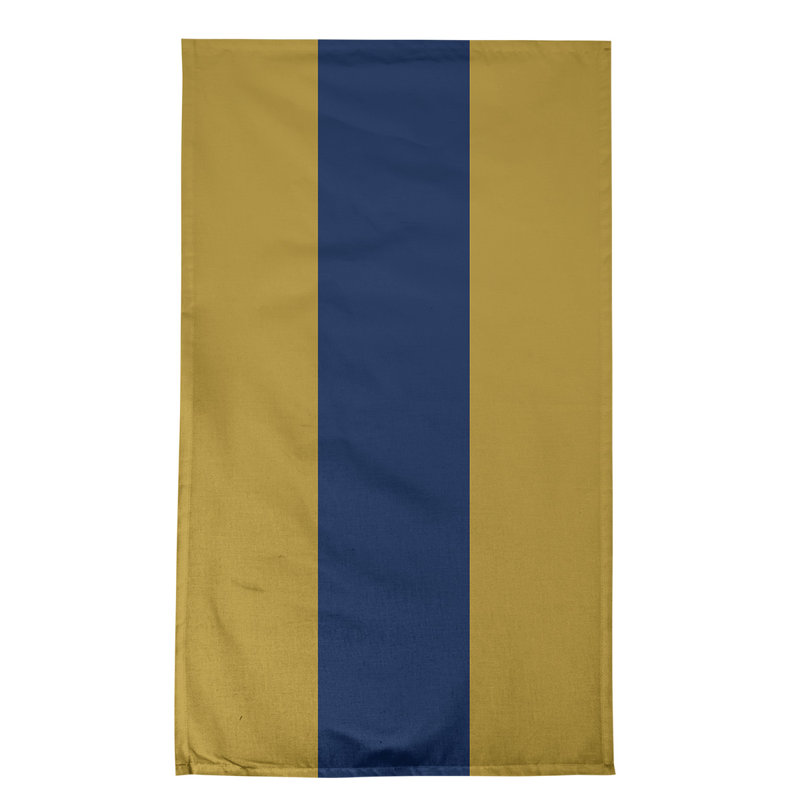 Stripe Tea Towel Kitchen Towel, Cotton Twill, Gold/Navy Blue Milwaukee Baseball