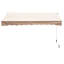META 250cm W x 200cm D Fabric Beige Cover Retractable Patio Awning
